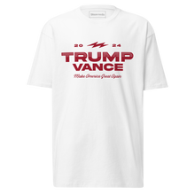 Load image into Gallery viewer, Trump Vance Bolt Logo T-Shirt - White