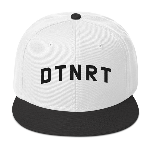 DTNRT Snapback Hat - White/Black