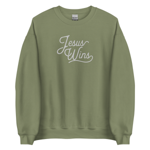 Jesus Wins Sweatshirt - Olive