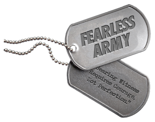 ROLL CALL X FEARLESS Dog Tags - Stainless Steel
