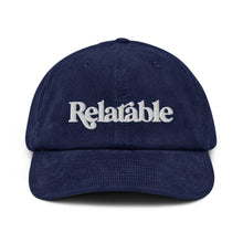 Load image into Gallery viewer, Relatable Corduroy Hat (Oxford Navy)