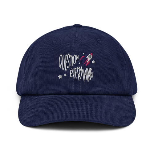 Question Everything Corduroy Hat