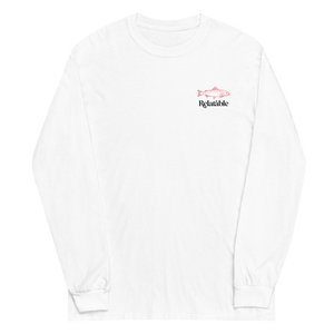 Be A Salmon Long Sleeve T-Shirt (White)