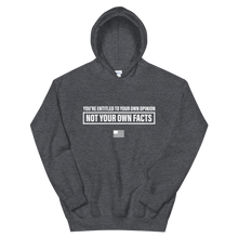 Load image into Gallery viewer, Facts &gt; Opinions Hoodie