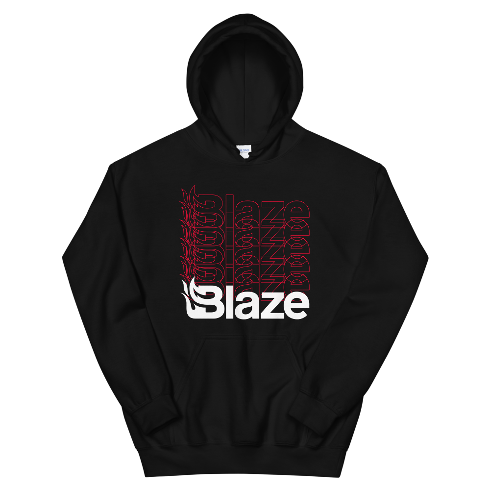 Blaze Repeated Black Hoodie