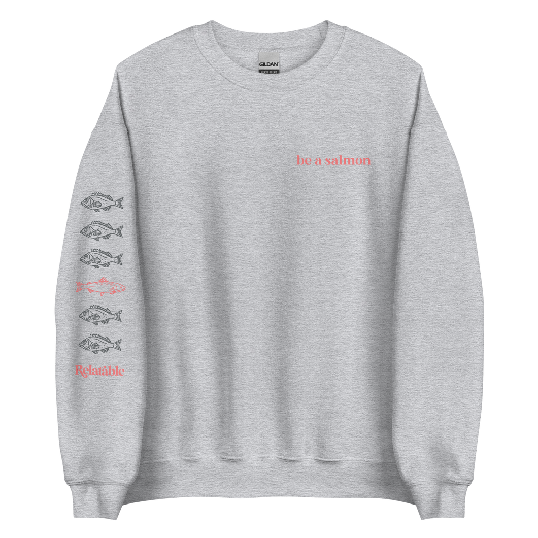 Salmon crewneck deals
