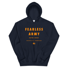 Load image into Gallery viewer, Fearless Army Stacked Hoodie