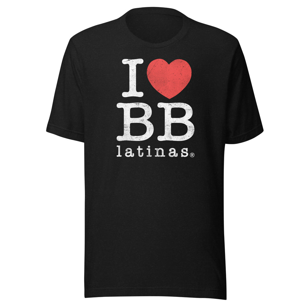 I Heart BB Latinas Black T-Shirt